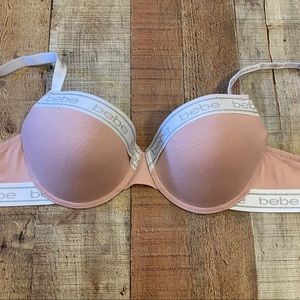 BEBE  Push Up Bra Print Logo